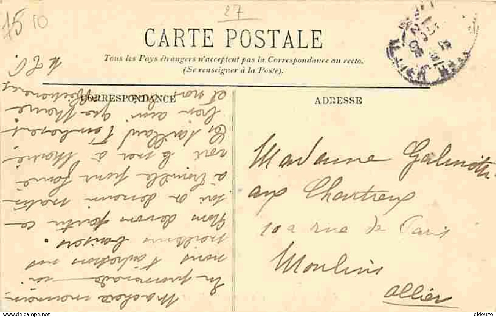 27 - Cailly - Les Bords De L'Eure - Correspondance - Oblitération Ronde De 1906 - CPA - Voir Scans Recto-Verso - Autres & Non Classés