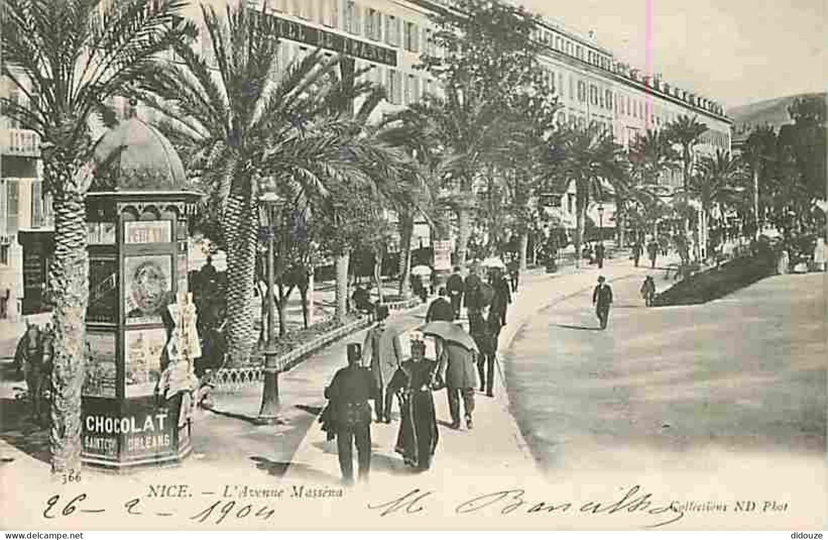 06 - Nice - L'Avenue Masséna - Animée - CPA - Voir Scans Recto-Verso - Autres & Non Classés