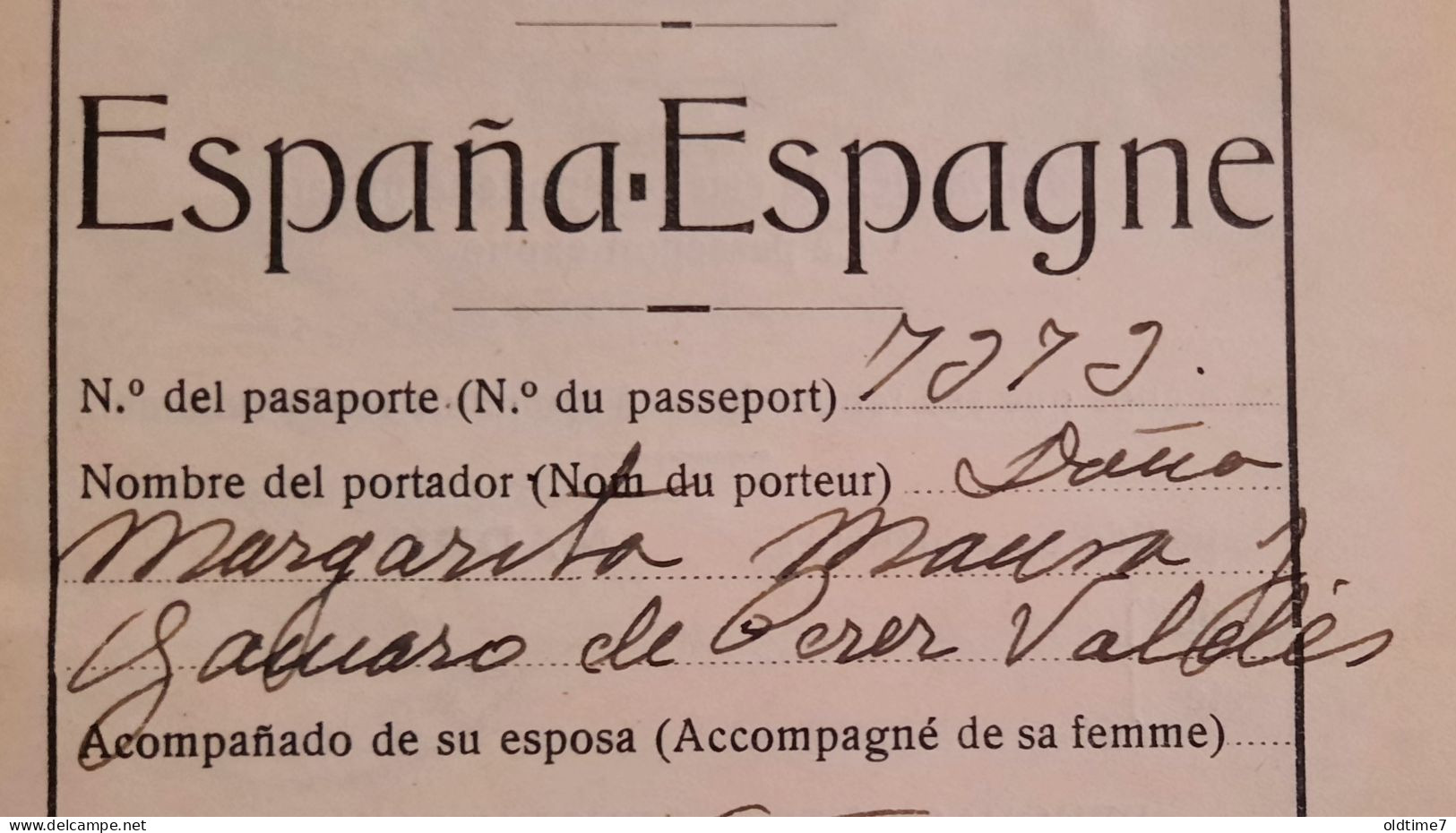 Spain Republic Pasaporte 1934 Passport, Passeport, Reisepass Antonio Maura - Historical Documents