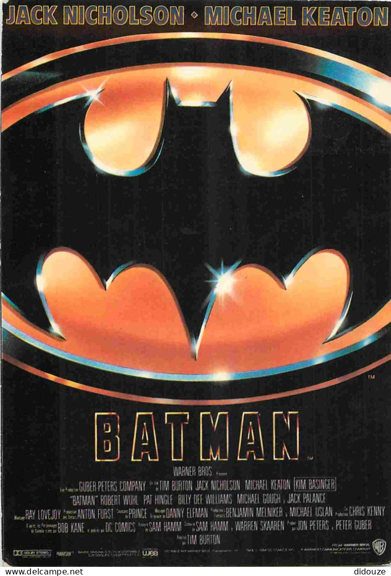 Cinema - Affiche De Film - Batman - Jack Nicholson - Michael Keaton - CPM - Voir Scans Recto-Verso - Manifesti Su Carta