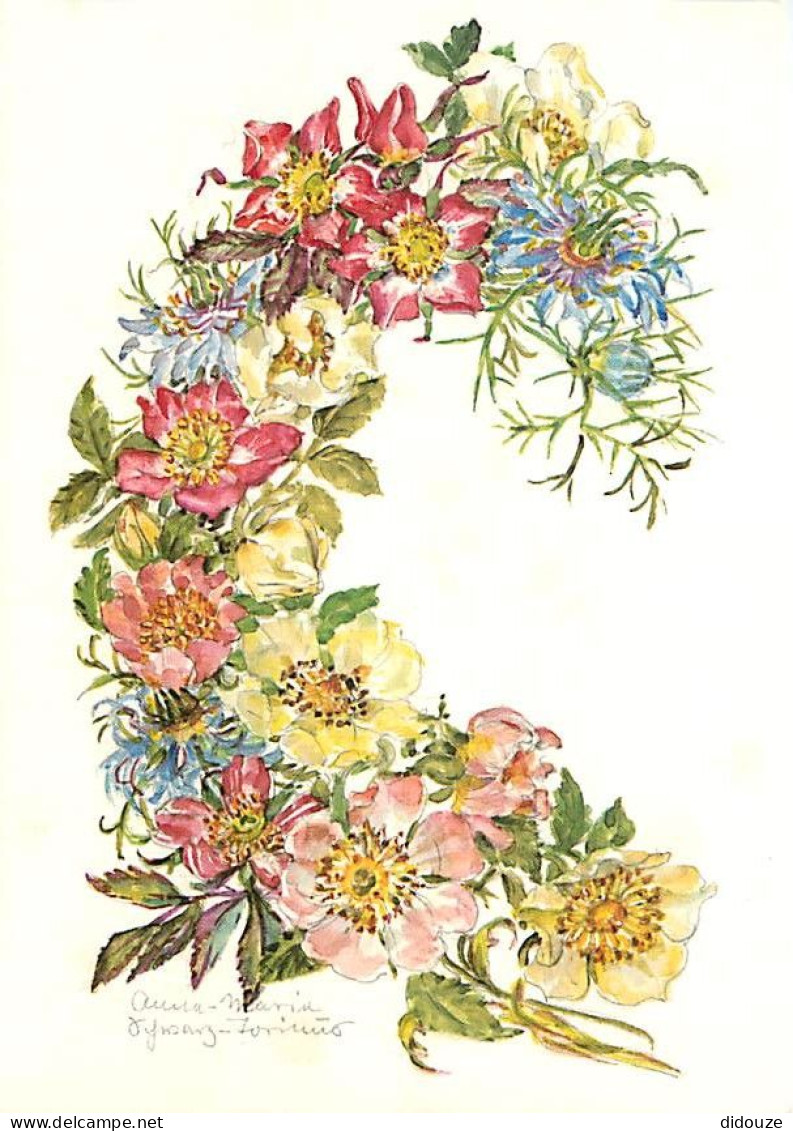 Fleurs - Heckenrose - Jungfer Im Grunen - Illustration - CPM - Carte Neuve - Voir Scans Recto-Verso - Blumen