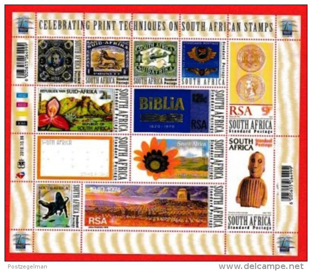 RSA, 2010, MNH Sheet Of Stamps  , SACC 2103, Print Technics, F3849 - Unused Stamps