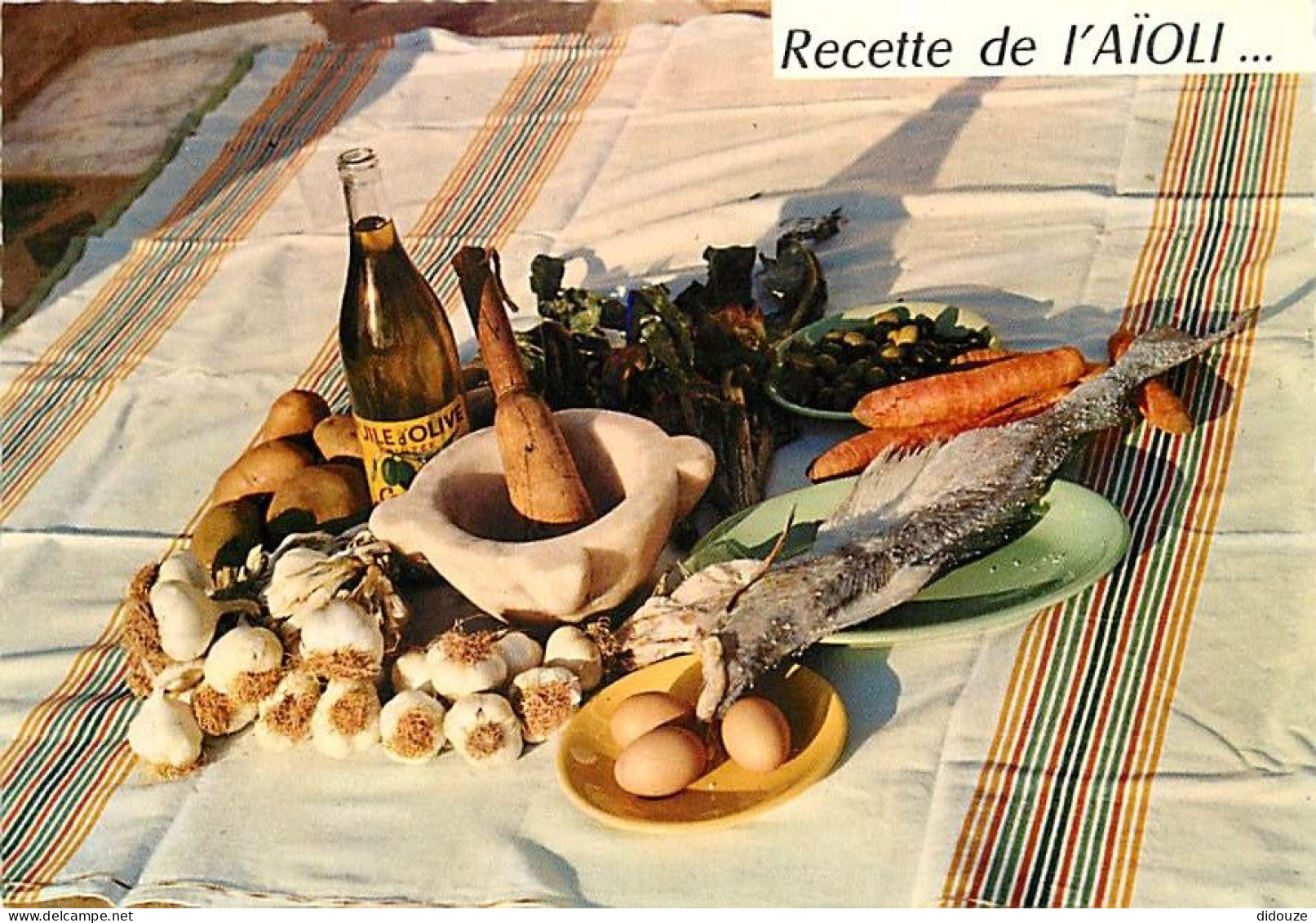 Recettes De Cuisine - Aïoli - Carte Neuve - Gastronomie - CPM - Voir Scans Recto-Verso - Recettes (cuisine)