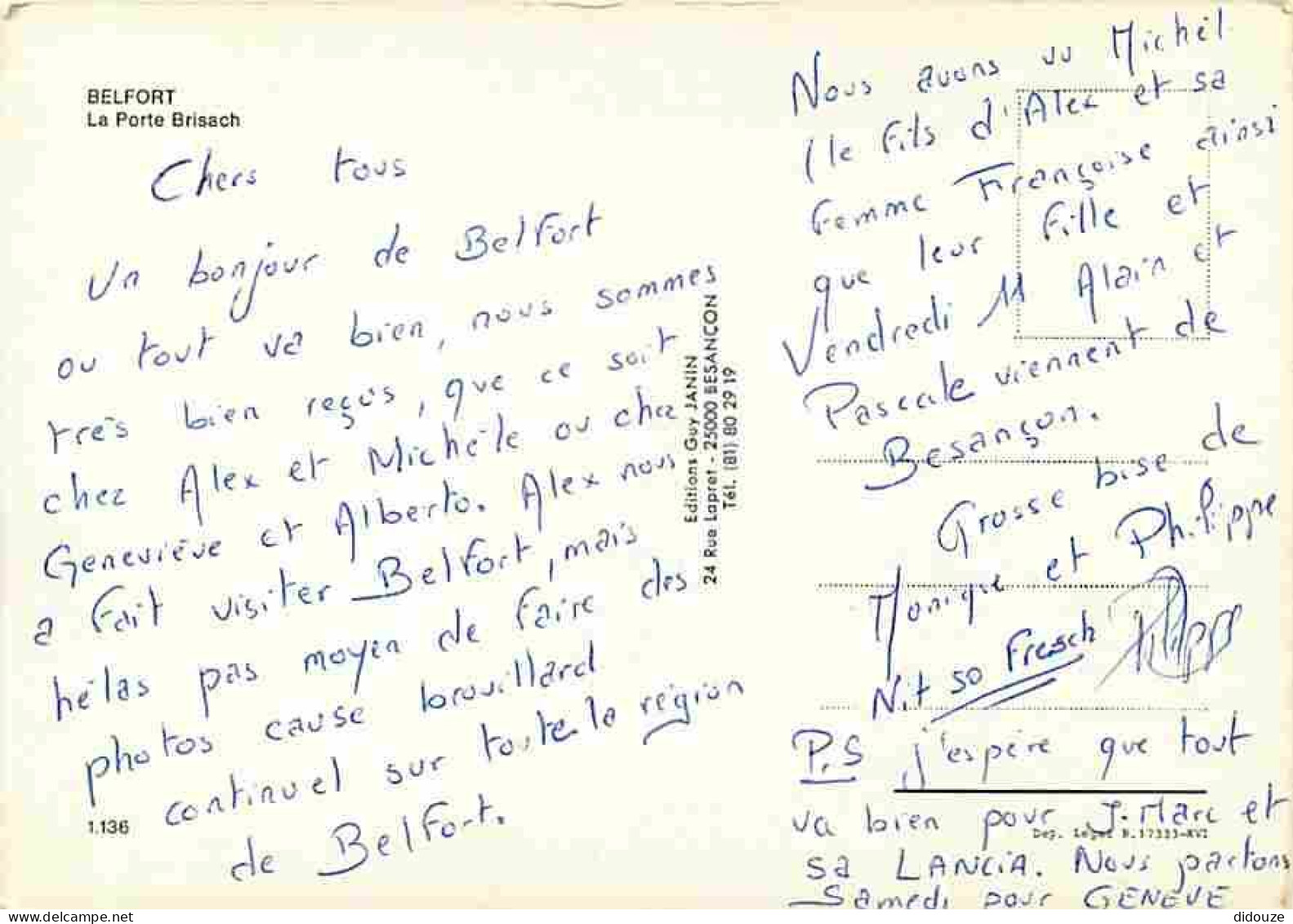 90 - Belfort - La Porte Brisach - CPM - Voir Scans Recto-Verso - Belfort - Ville