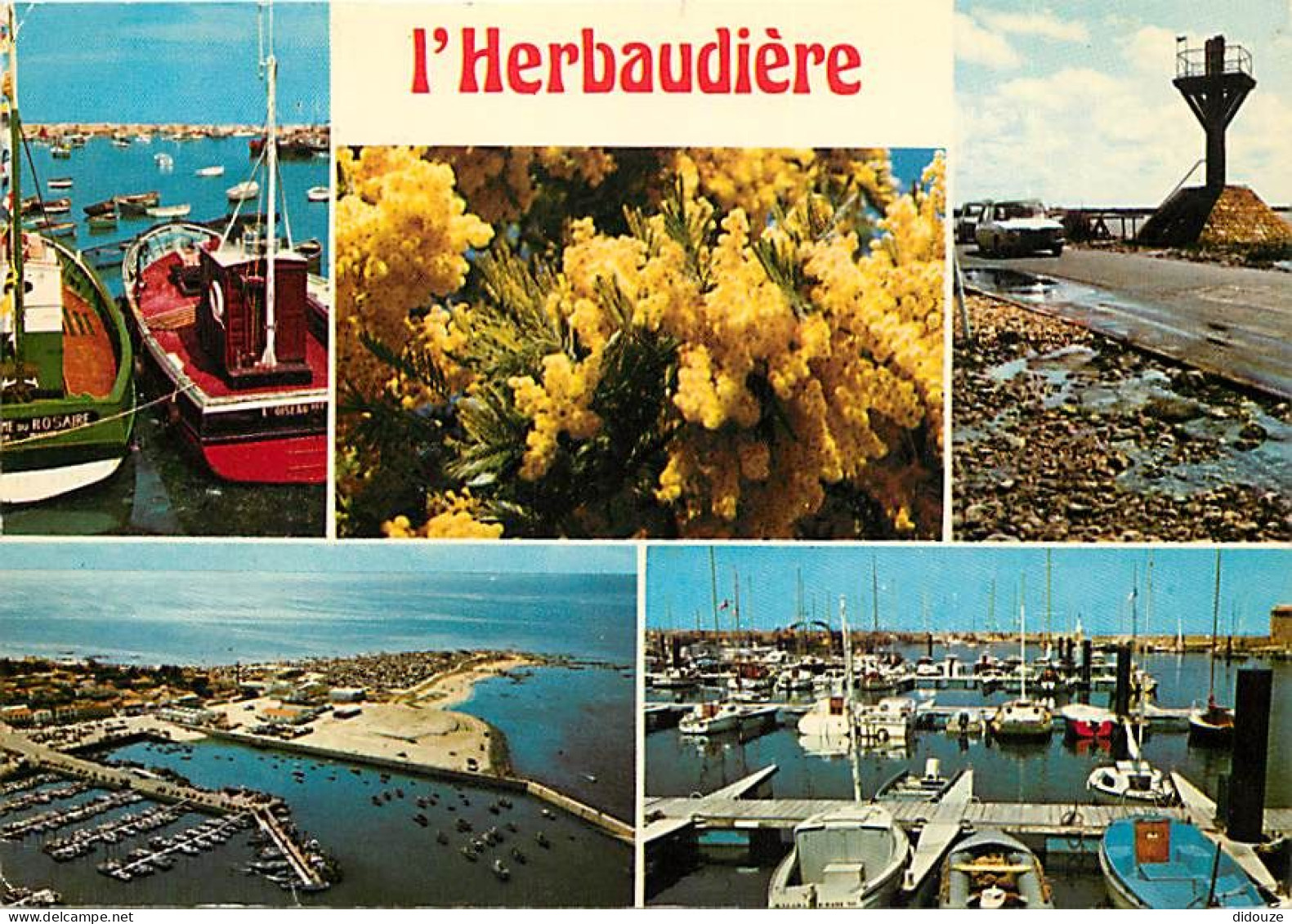 85 - Ile De Noirmoutier - L'Herbaudière - Multivues - Bateaux - CPM - Voir Scans Recto-Verso - Ile De Noirmoutier