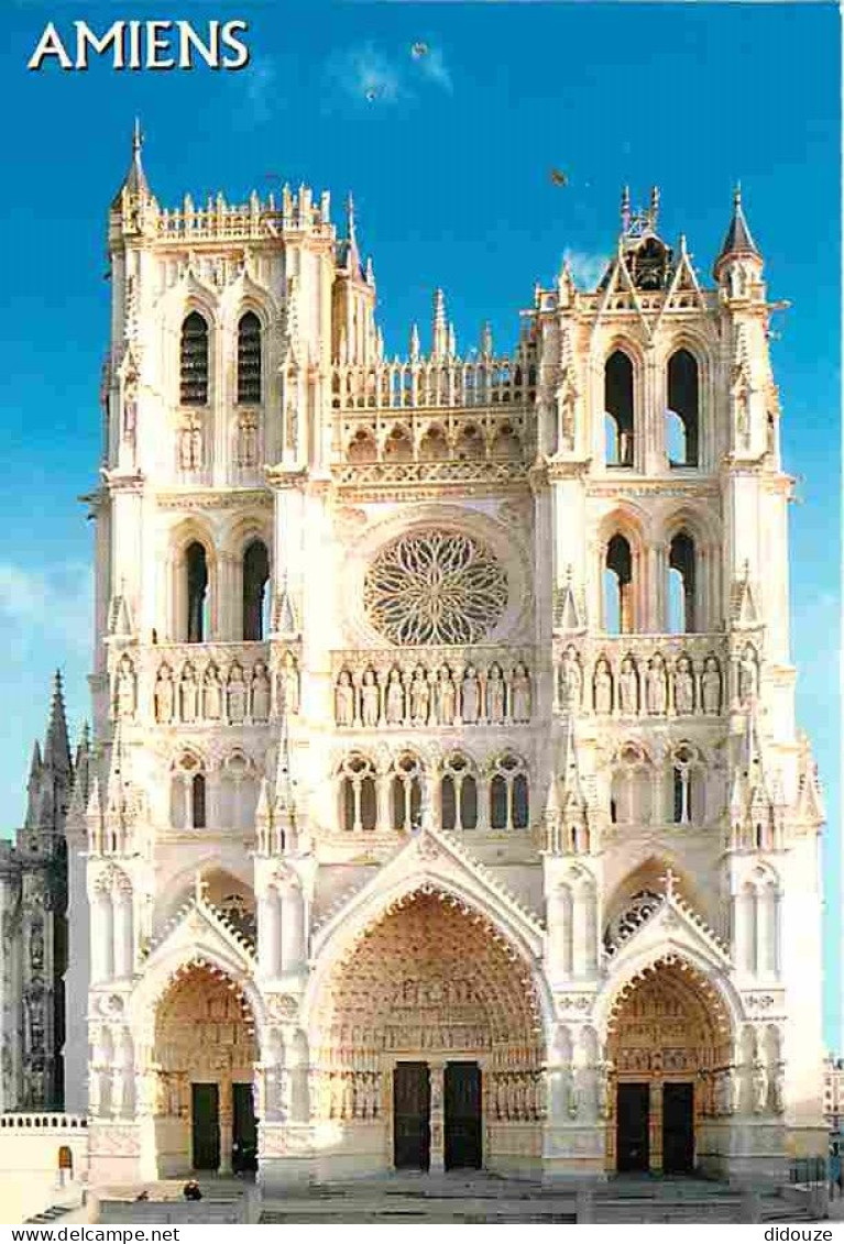 80 - Amiens - La Cathédrale Notre Dame - La Façade - Flamme Postale - CPM - Voir Scans Recto-Verso - Amiens