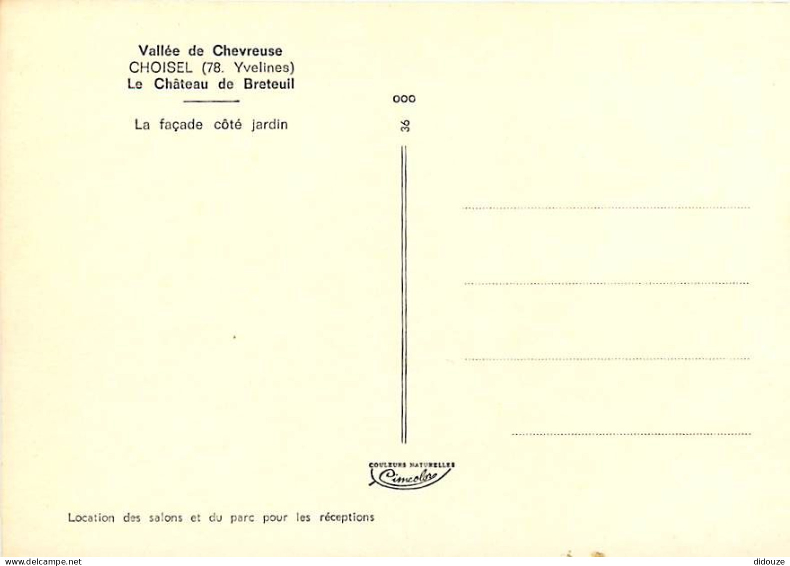 78 - Choisel - Le Château De Breteuil - La Façade Côté Jardin - CPM - Carte Neuve - Voir Scans Recto-Verso - Autres & Non Classés