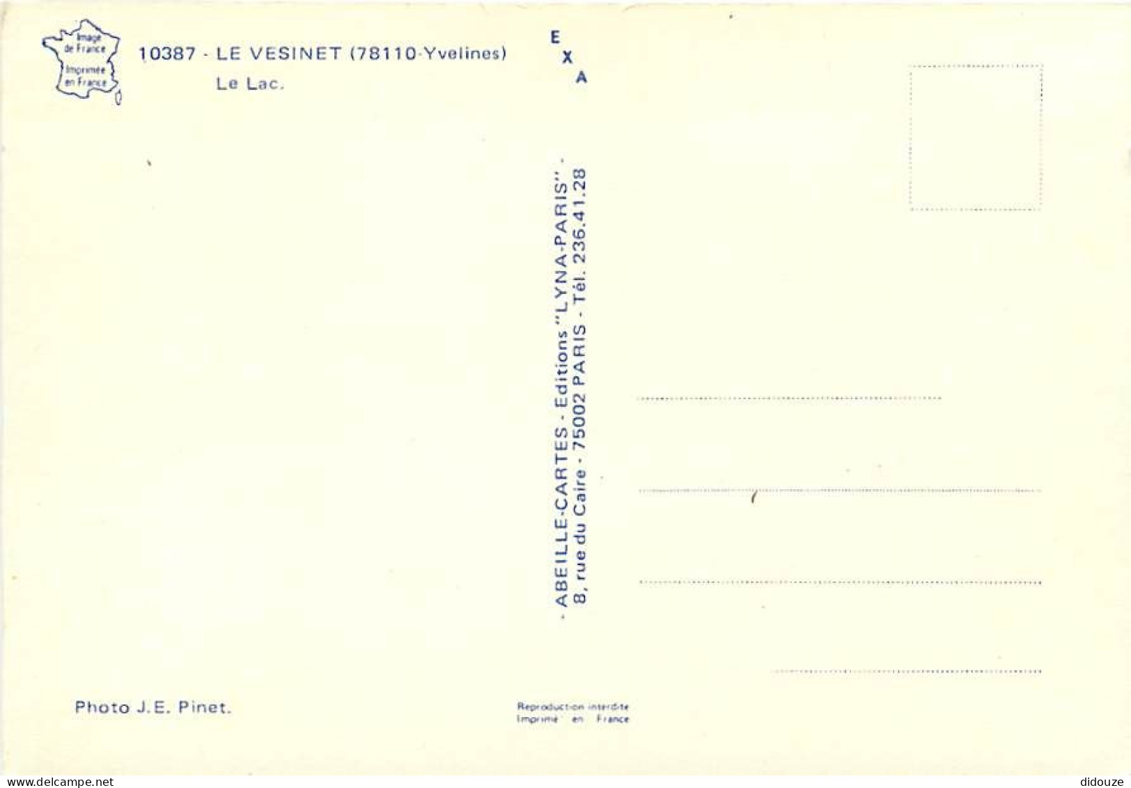 78 - Le Vésinet - Le Lac - CPM - Carte Neuve - Voir Scans Recto-Verso - Le Vésinet