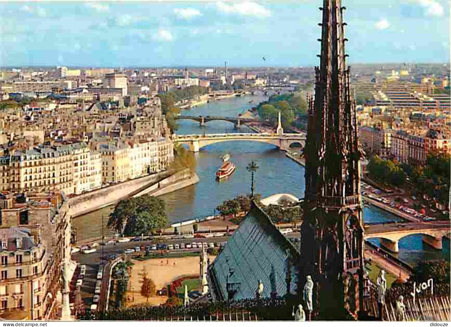 75 - Paris - Cathédrale Notre Dame - Panorama Sur La Seine Vu Des Tours De Notre-Dame - Carte Neuve - CPM - Voir Scans R - Notre Dame Von Paris