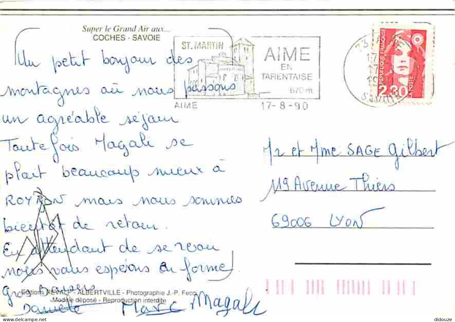 73 - Les Coches - Multivues - CPM - Voir Scans Recto-Verso - Sonstige & Ohne Zuordnung