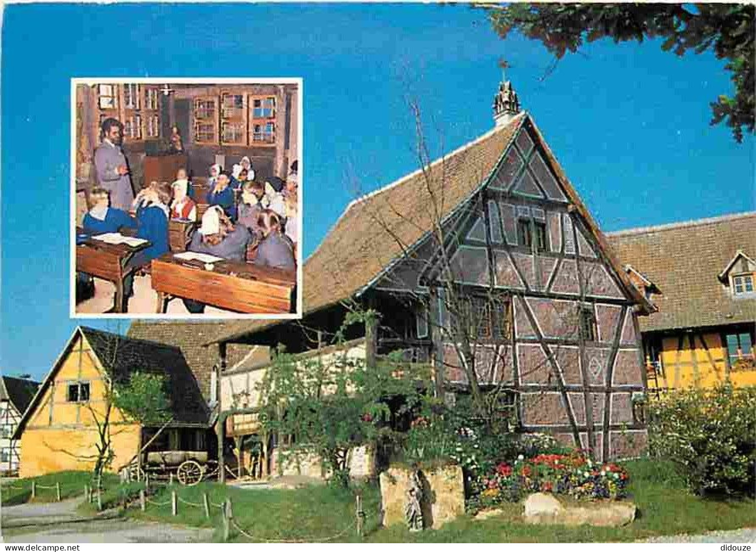 68 - Ungersheim - Ecomusée D'Alsace - Maison De Blotzheim Abritant L'Ecole Du Village - CPM - Voir Scans Recto-Verso - Andere & Zonder Classificatie
