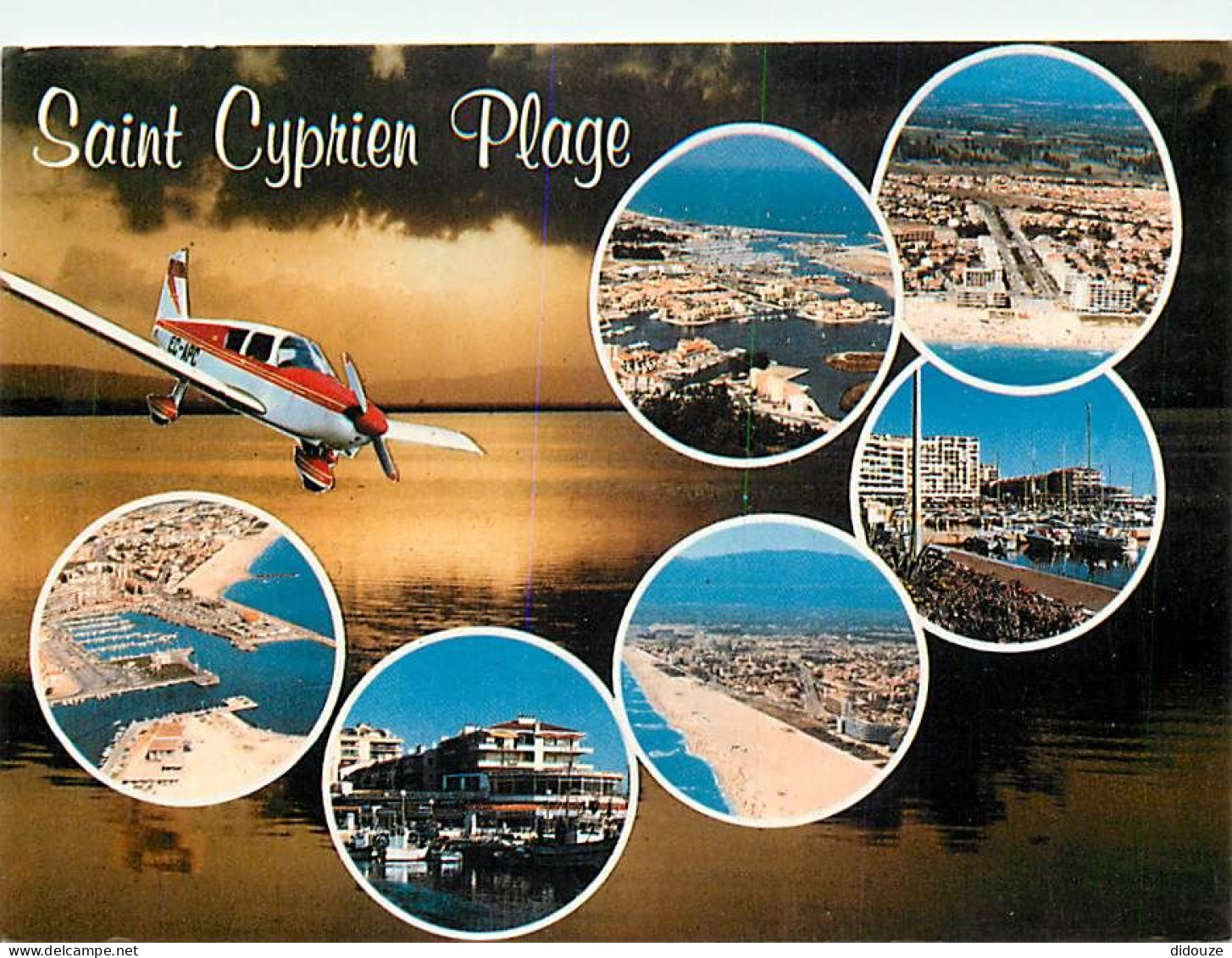 66 - Saint Cyprien - Multivues - Avions - Coucher De Soleil - CPM - Voir Scans Recto-Verso - Saint Cyprien