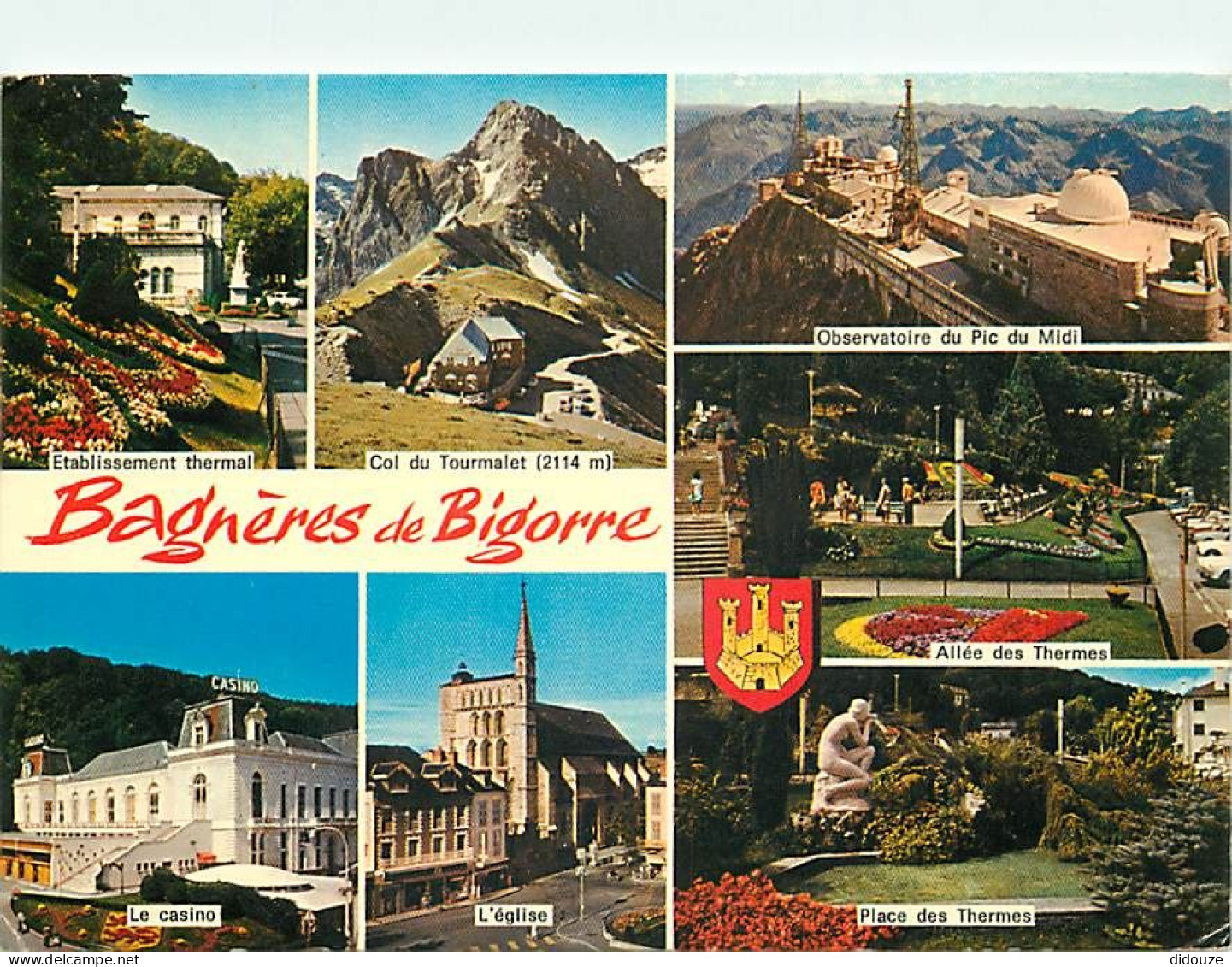 65 - Bagnères De Bigorre - Multivues - Blasons - CPM - Voir Scans Recto-Verso - Bagneres De Bigorre