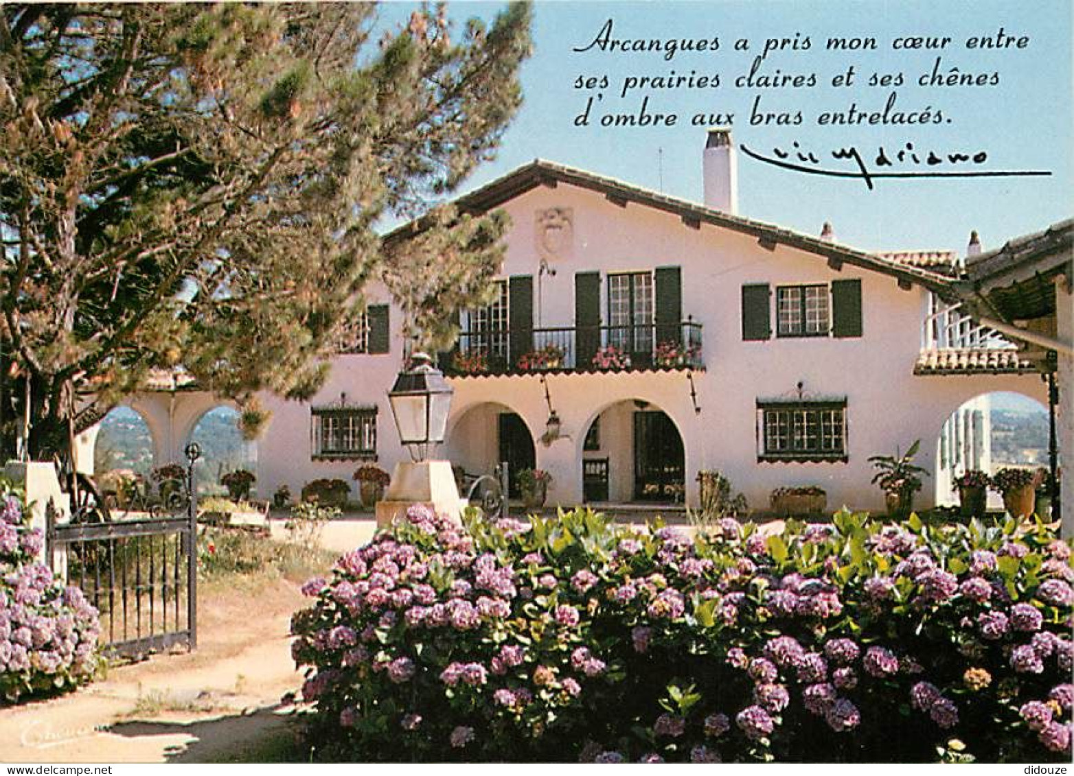 64 - Arcangues - Belle Maison Basque - Fleurs - CPM - Voir Scans Recto-Verso - Andere & Zonder Classificatie