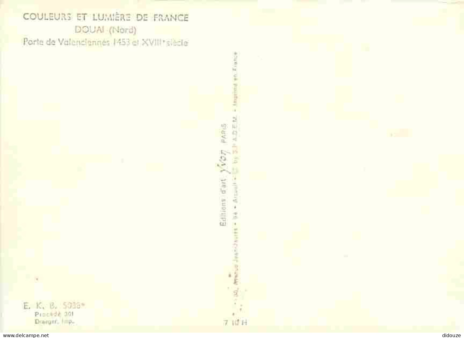 59 - Douai - La Porte De Valenciennes - Carte Neuve - CPM - Voir Scans Recto-Verso - Douai