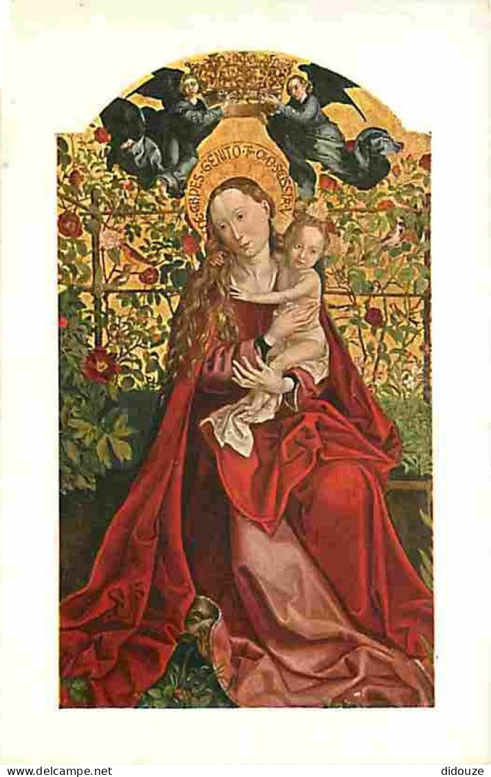 Art - Peinture Religieuse - Martin Schongauer - Madonna Im Rosenhag - CPM - Voir Scans Recto-Verso - Tableaux, Vitraux Et Statues