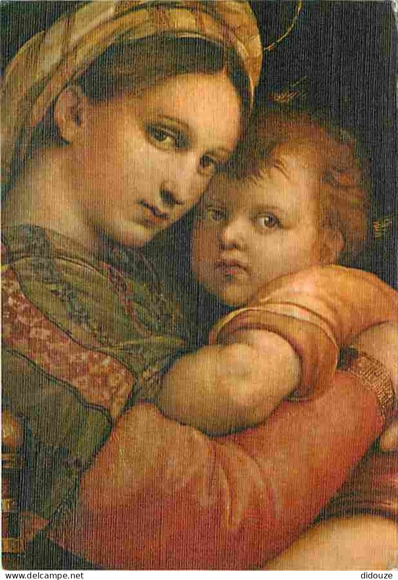Art - Peinture Religieuse - Raffaello Sanzio - Madonna Della Seggiola - Particolare - Firenze - Galleria Pitti - Carte N - Schilderijen, Gebrandschilderd Glas En Beeldjes