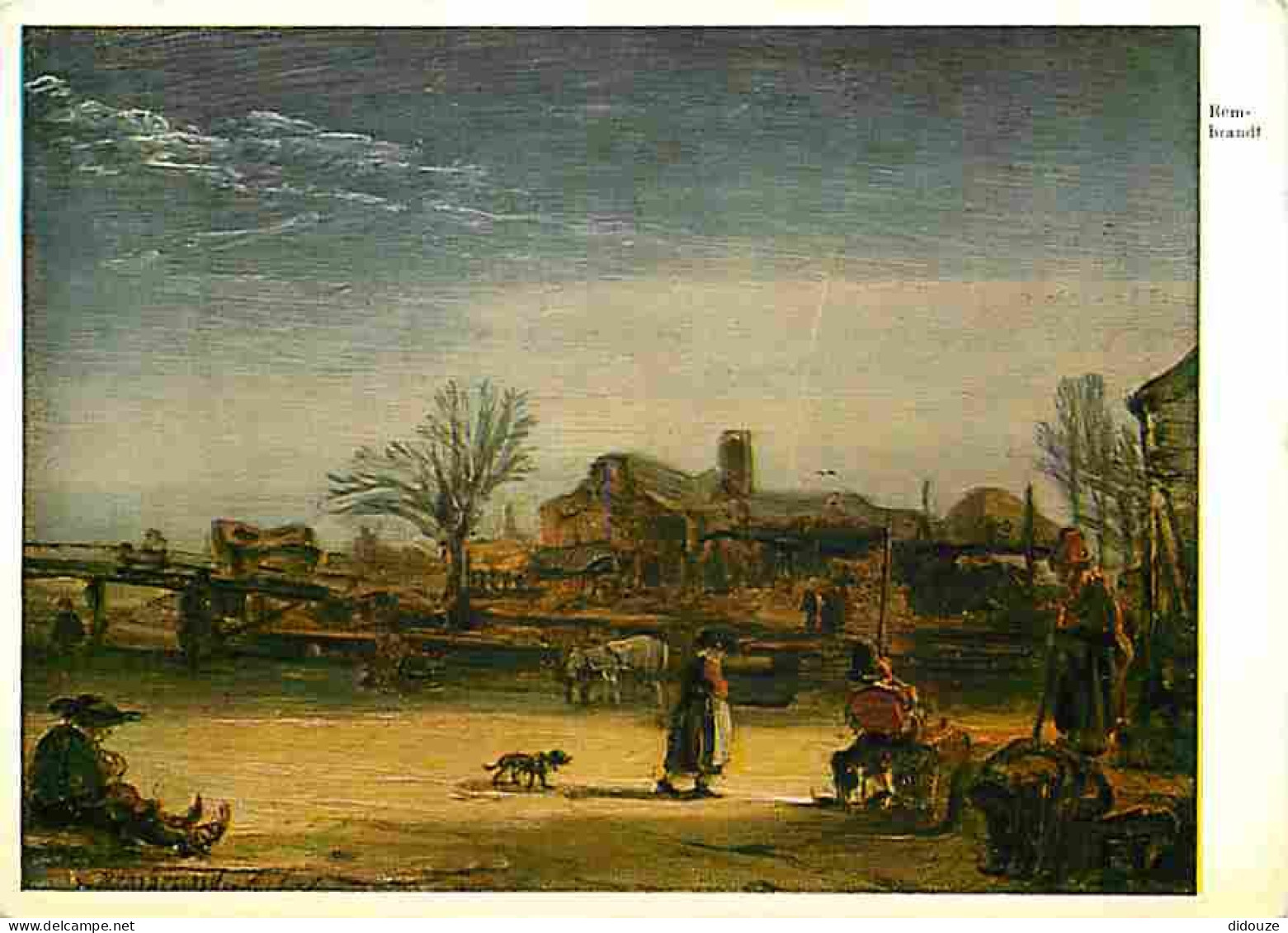 Art - Peinture - Rembrandt Harmensz Van Rijn - Paysage D'hiver - CPM - Voir Scans Recto-Verso - Paintings