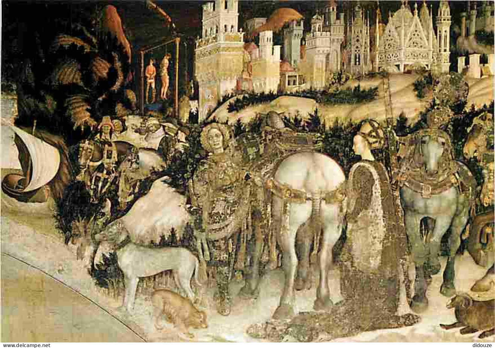 Art - Peinture Religieuse - Verona - Pisanello - St Georges Et La Princesse - CPM - Voir Scans Recto-Verso - Paintings, Stained Glasses & Statues