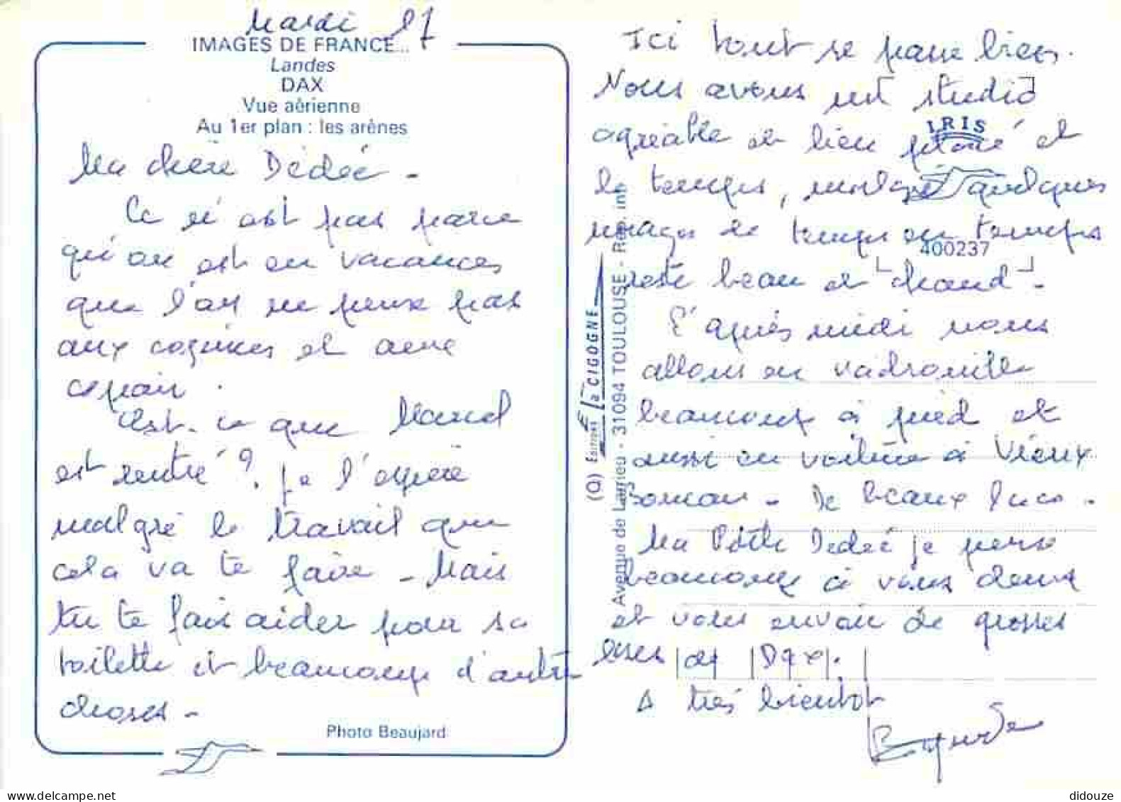 40 - Dax - Vue Aérienne - Au Premier Plan Les Arènes  - CPM - Voir Scans Recto-Verso - Dax