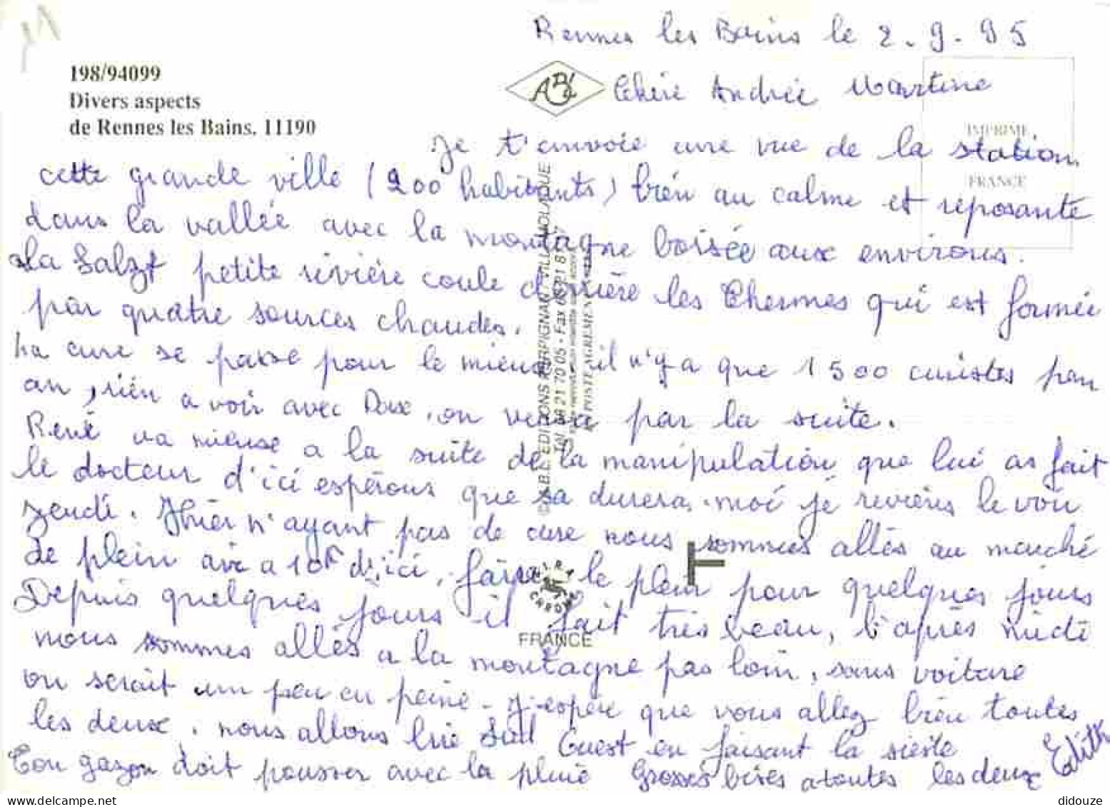 11 - Rennes Les Bains - Multivues - CPM - Voir Scans Recto-Verso - Other & Unclassified