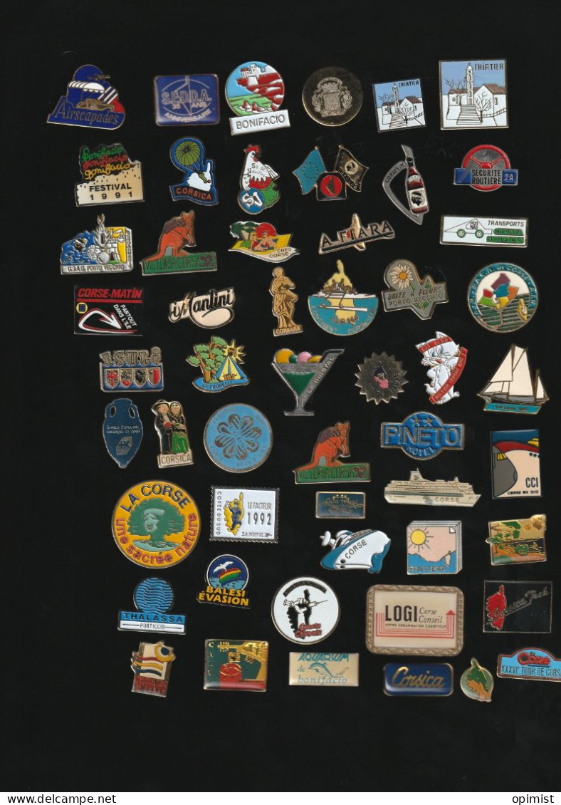 77728-collection De 53 Pin's Corse. - Cities