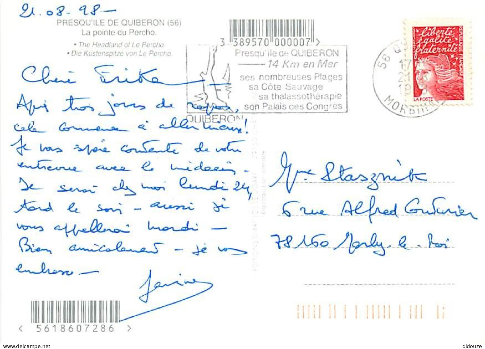 56 - Presqu'Ile De Quiberon - CPM - Voir Scans Recto-Verso - Quiberon