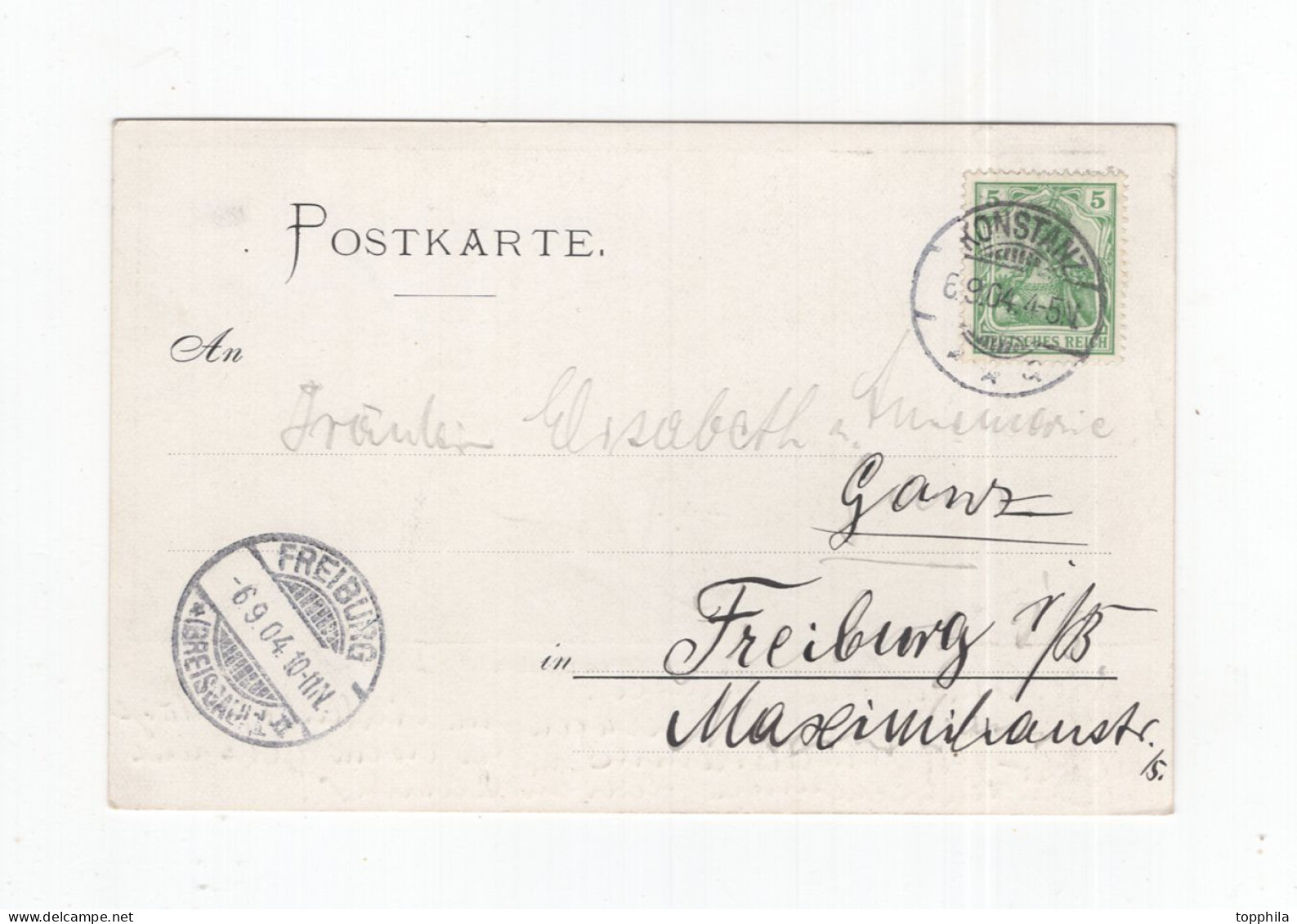 1904 Dt. Reich Photokarte  Bodensee Schifffahrt Dampfer Kaiserin Elisabeth Vor Schachen - Passagiersschepen