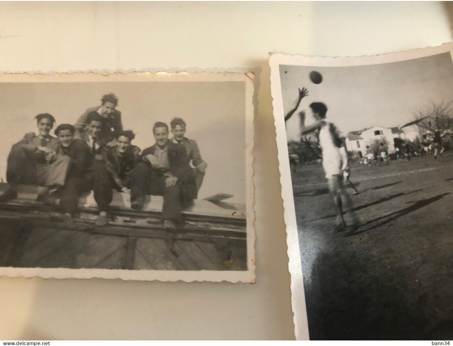 Lot Photos Equipe De Basket Paulhan, Hérault Saison 1945/46 Contre St Pons Pezenas Ales Castelnaudary - Lieux