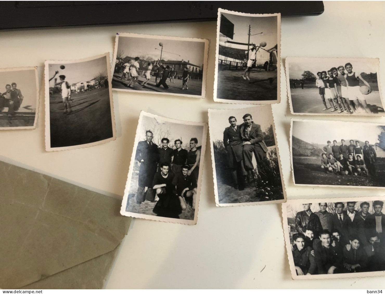 Lot photos equipe de basket Paulhan, Hérault saison 1945/46 contre st pons pezenas ales castelnaudary