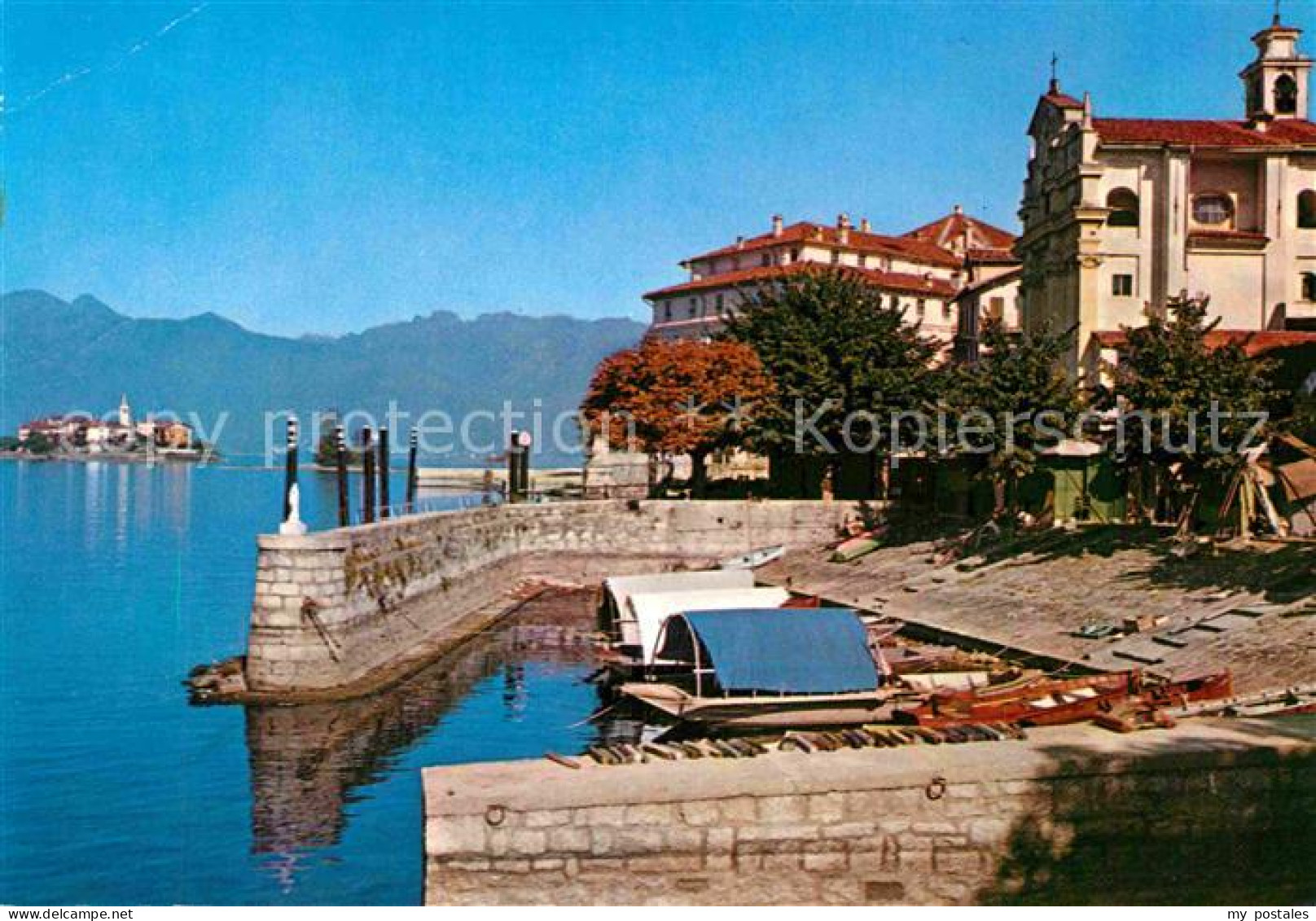 72781387 Isola Bella Lago Maggiore Teilansicht Bootshafen Italien - Other & Unclassified
