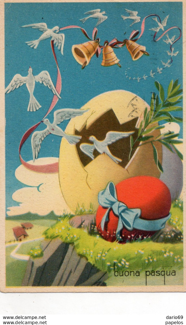 1956   CARTOLINA - Pasqua