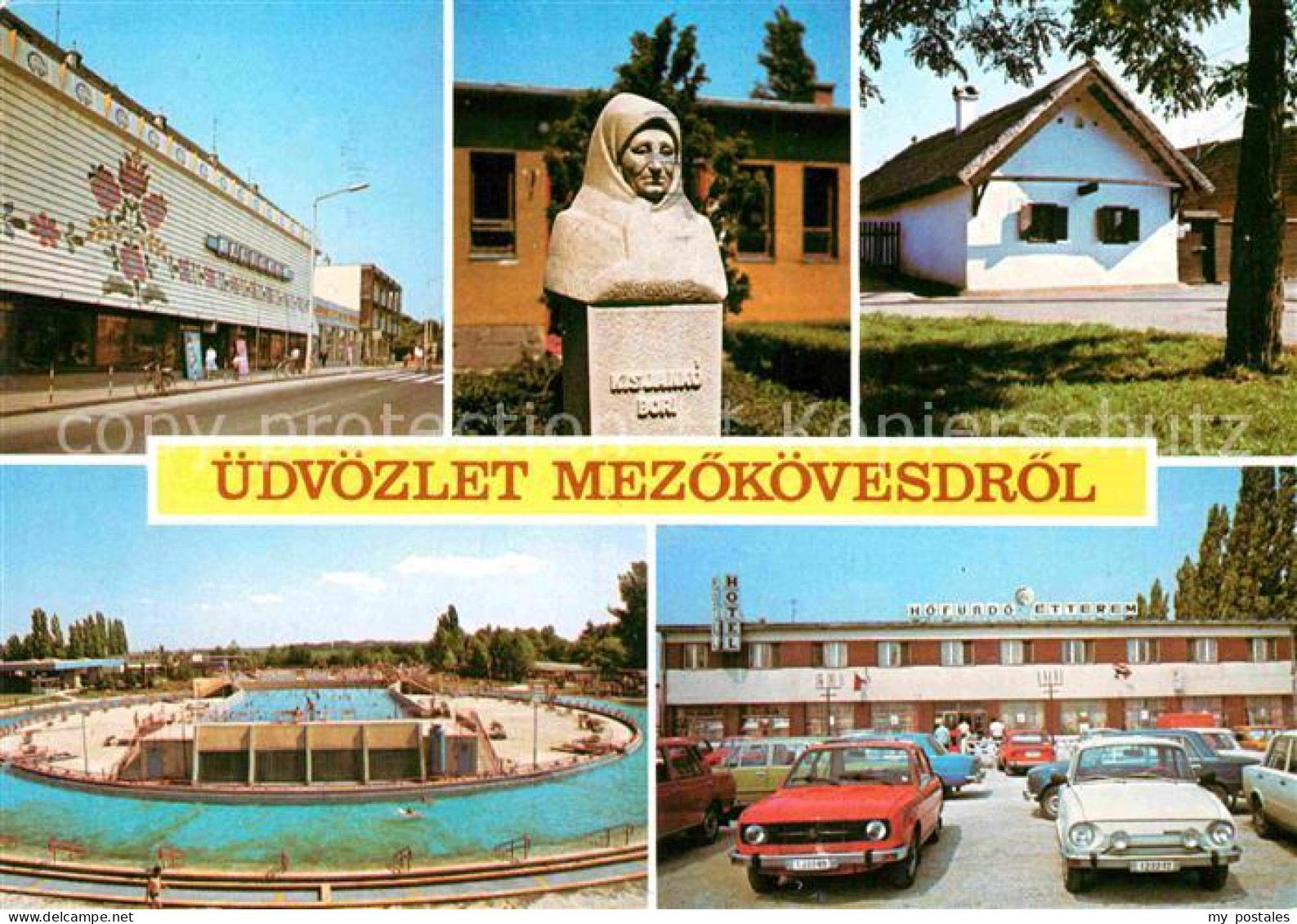 72781383 Mezoekoevesd Teilansichten Denkmal Schwimmbad Ungarn - Ungarn