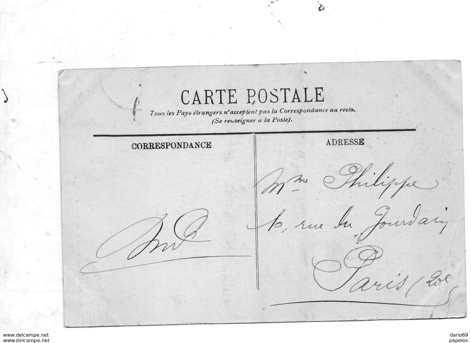 1909 CARTOLINA CON ANNULLO  CARCASONNE - Lettres & Documents