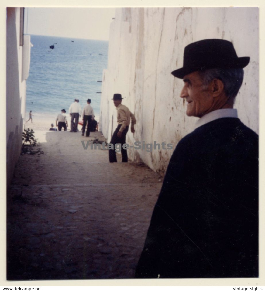 Lydia Nash: Old Men In Ibiza Town Alley*1 (Vintage Photo 1980s) - Europe