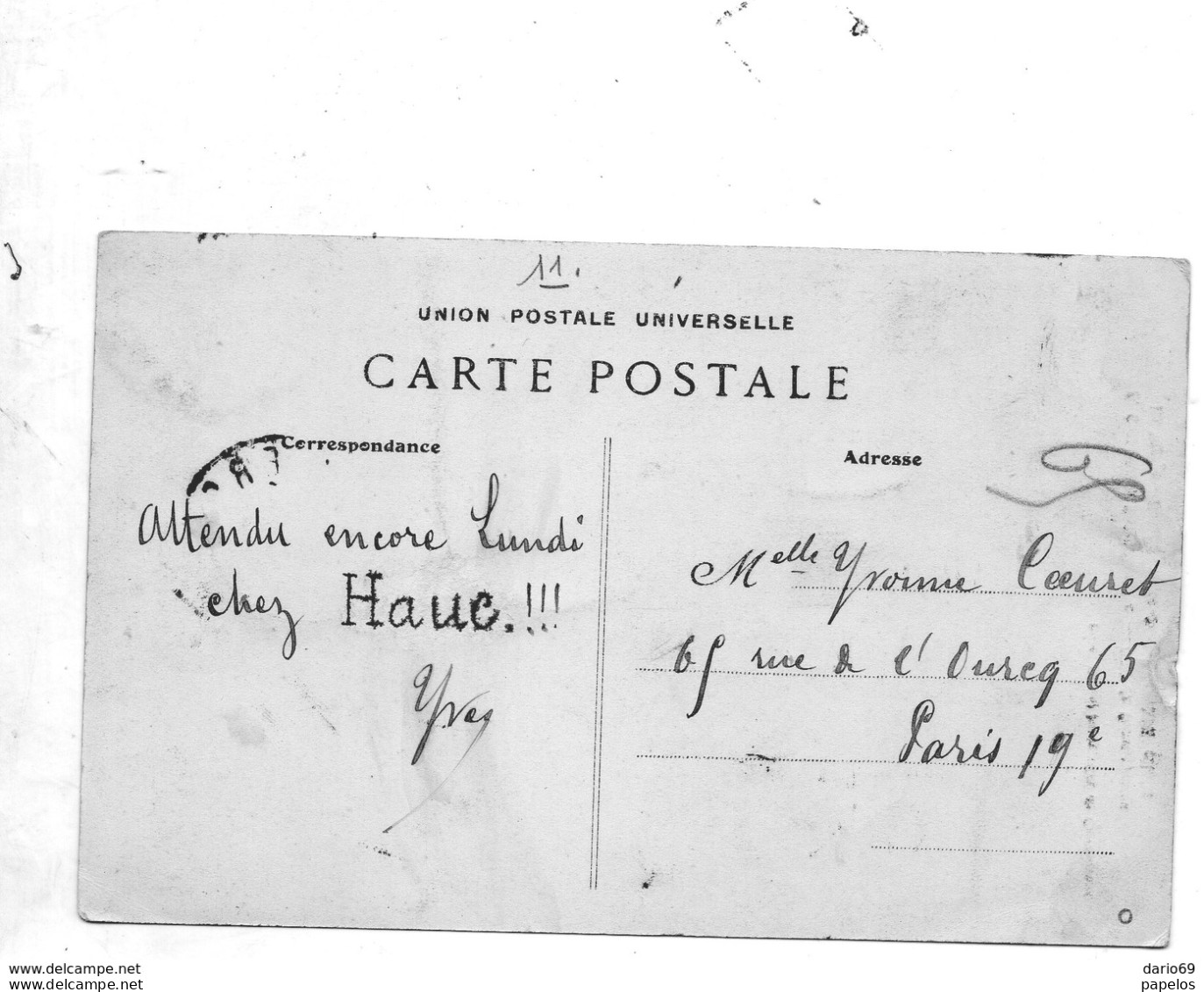 1912 CARTOLINA CON ANNULLO  CARCASONNE - Lettres & Documents