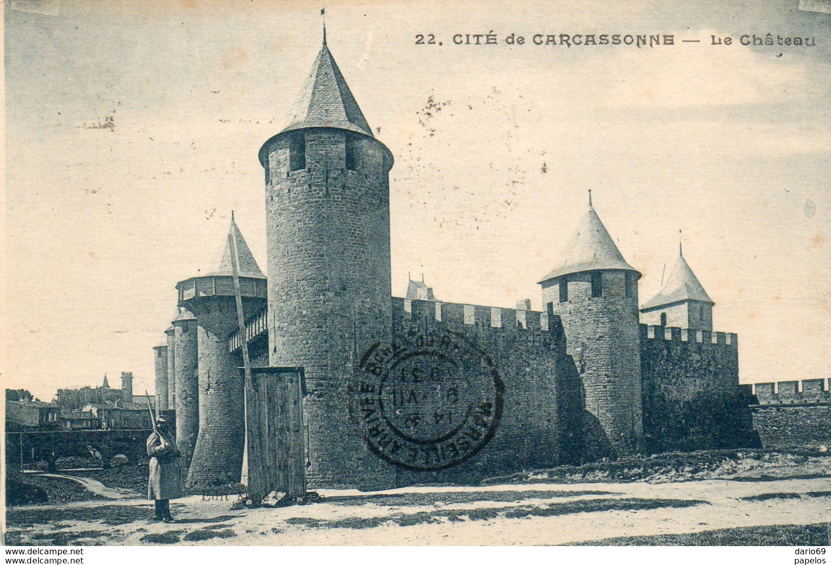 1931    CARTOLINA CON ANNULLO  CARCASONNE - Covers & Documents