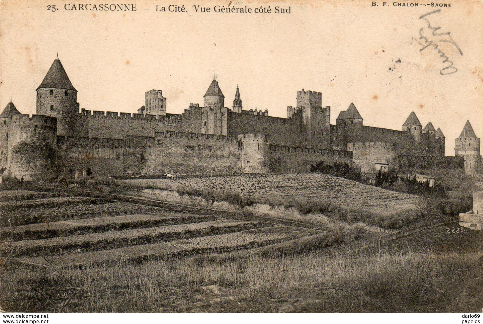 1905  CARTOLINA CON ANNULLO  CARCASONNE - Brieven En Documenten