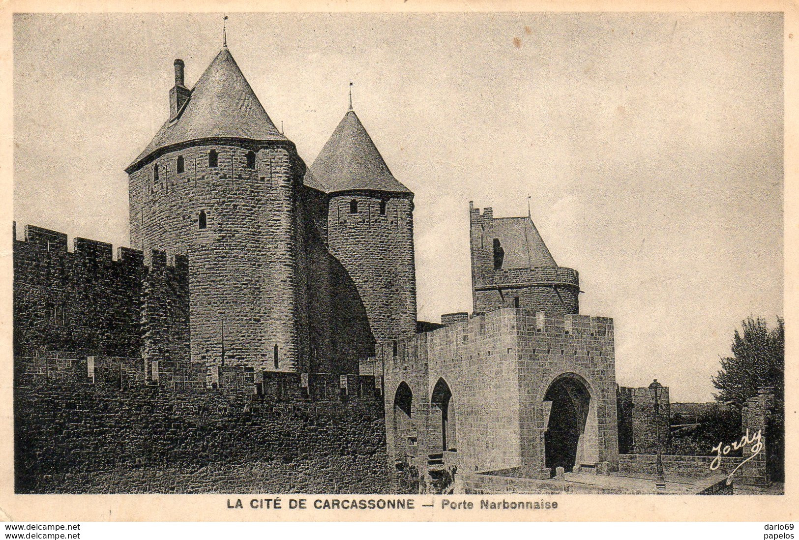 1912  CARTOLINA CON ANNULLO  CARCASONNE - Storia Postale