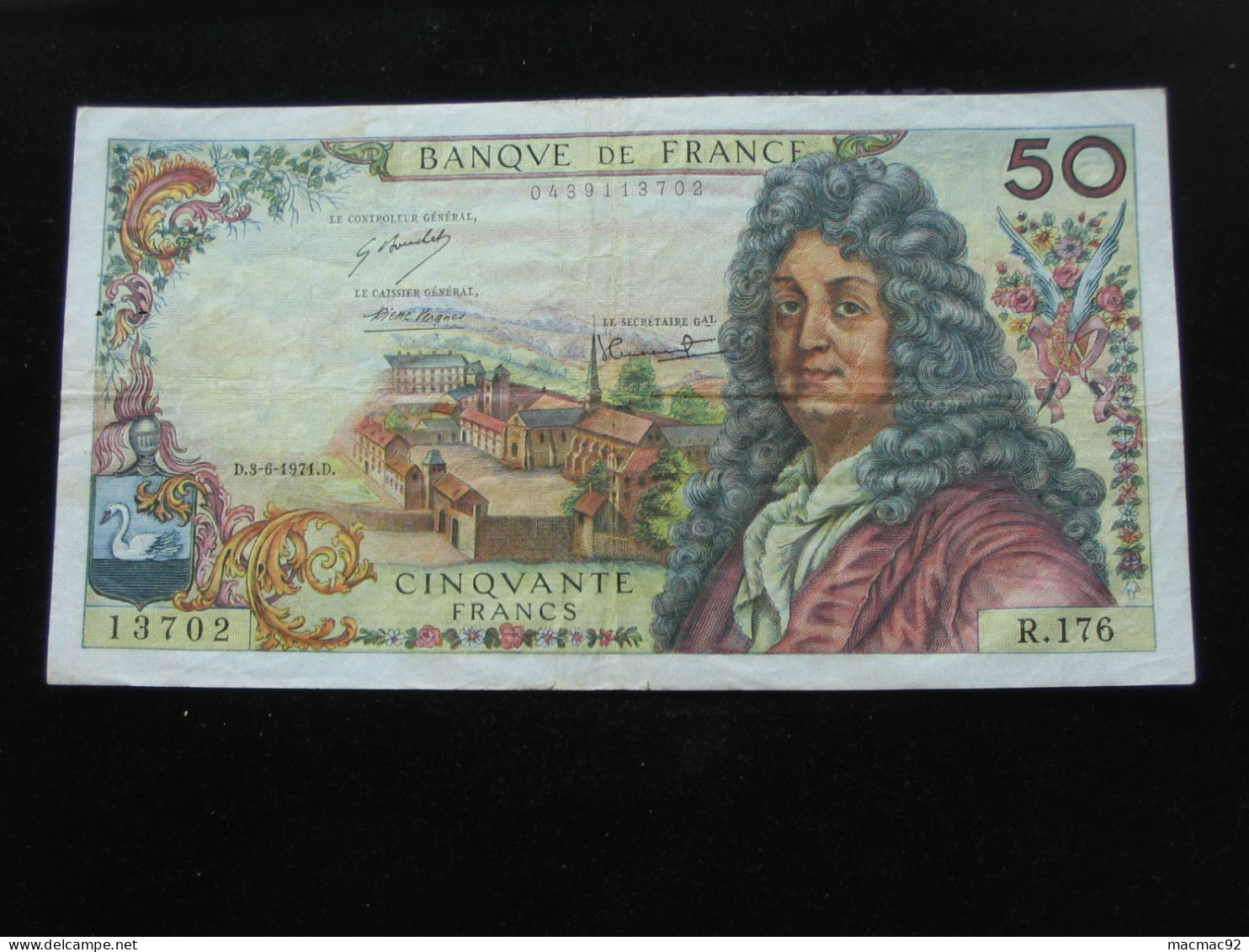 50 Cinquante Francs  RACINE 3-6-1971   **** EN ACHAT IMMEDIAT **** - 50 F 1962-1976 ''Racine''