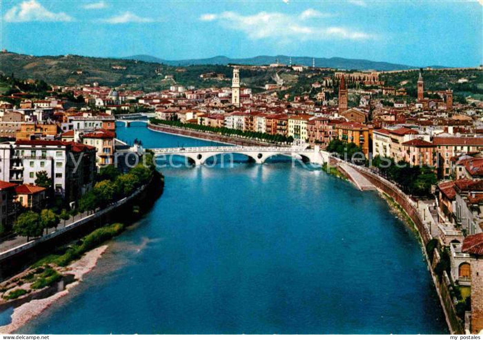 72781366 Verona Veneto Panorama Con Ponte Della Vittoria Verona - Altri & Non Classificati