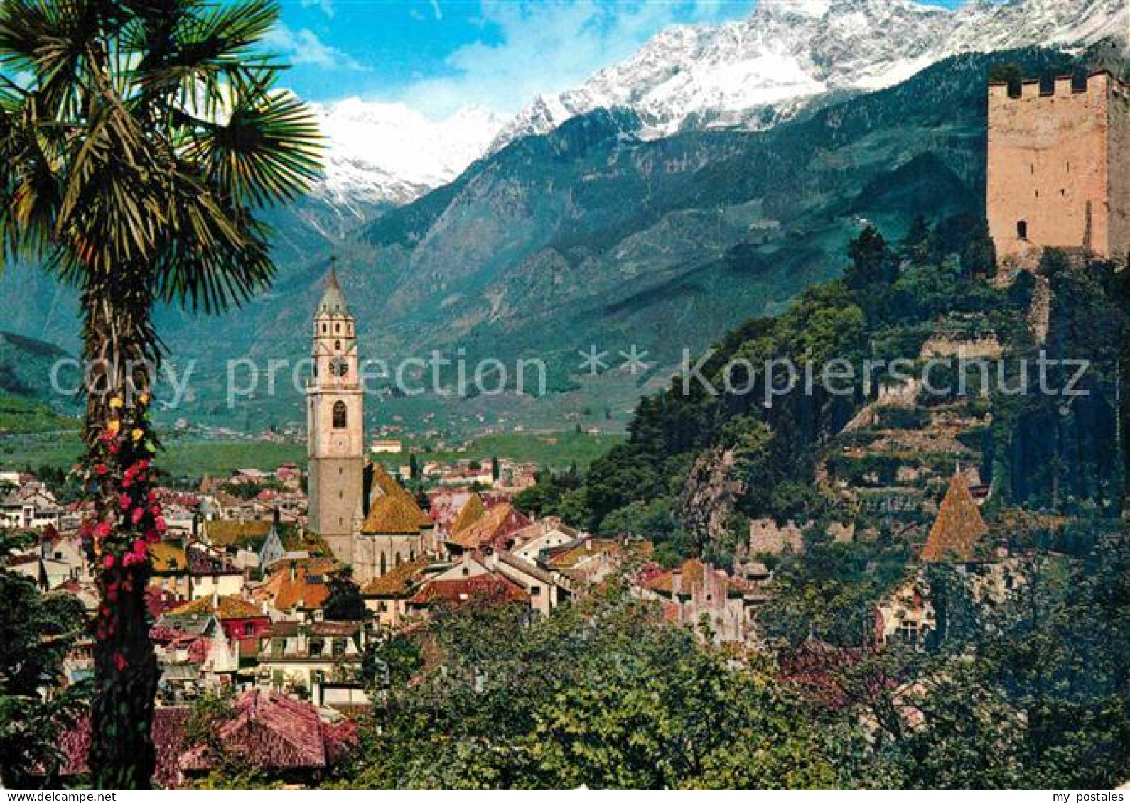 72781355 Merano Suedtirol Panorama Mit Pulverturm Merano - Altri & Non Classificati