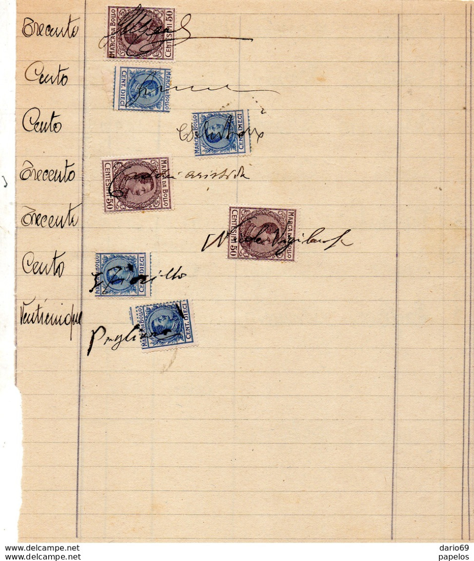 MARCHE DA BOLLO - Revenue Stamps