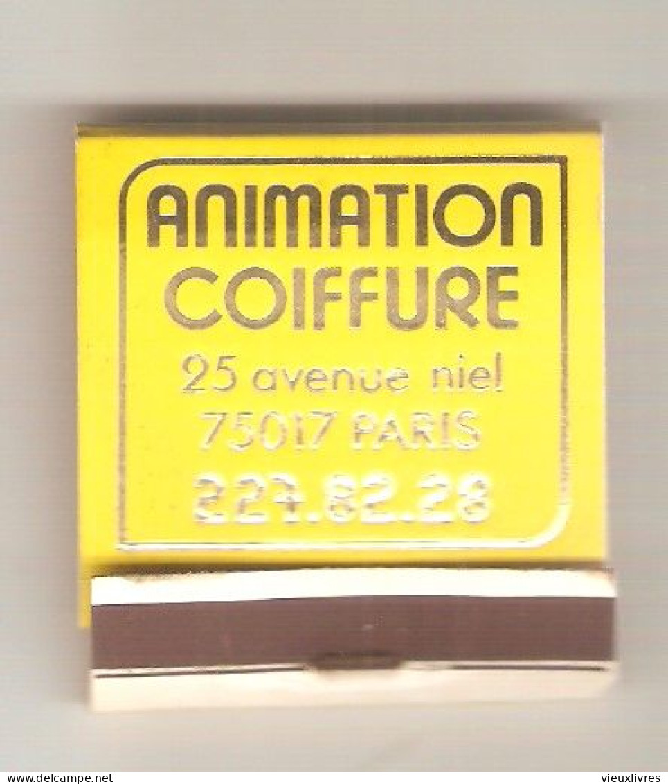 Paris XVIIe Arrondissement 25 Avenue Niel Animation Coiffure Pochette Allumettes - Matchboxes