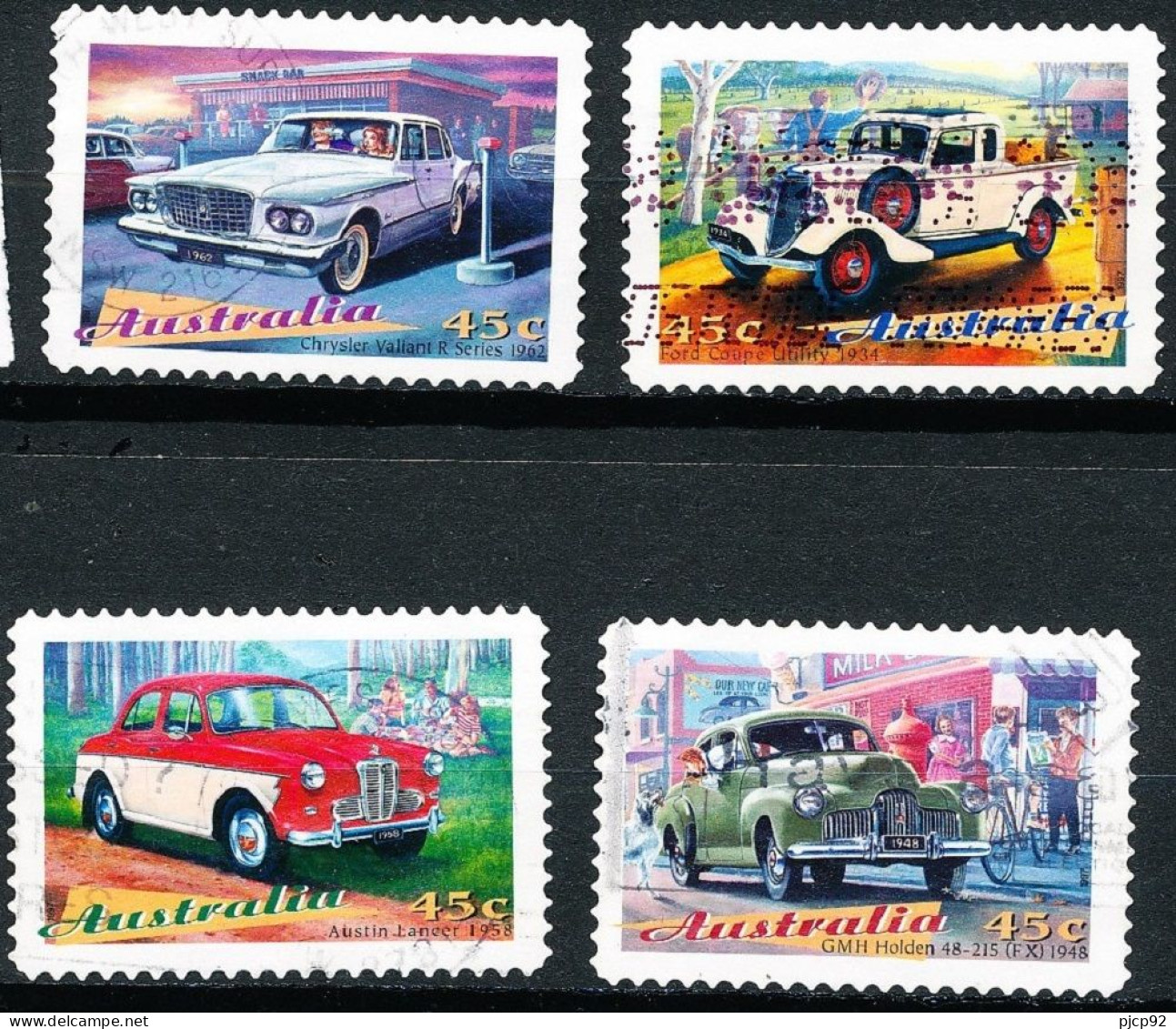Australie 1997 Voitures Anciennes - Série De 4 Timbres Oblitérés - Used Stamps