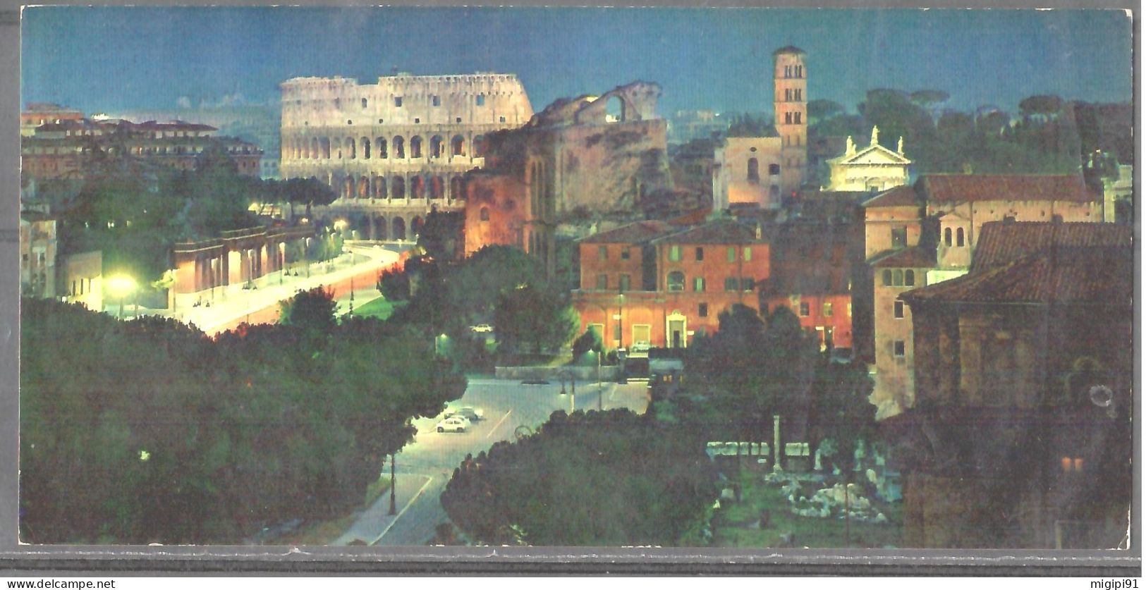 **  ROMA DI NOTTE Panorama Dal Monumento A Vittorio Emanuele II   **  MIGNON - Andria