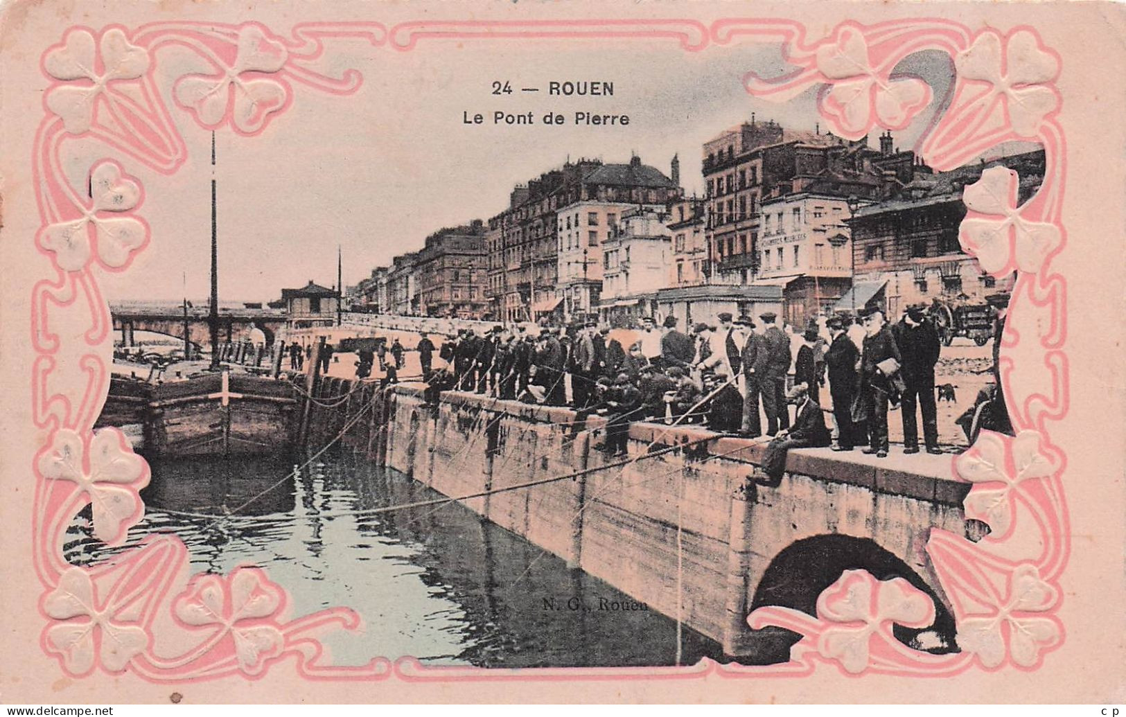 Rouen  -  Le Pont De Pierre  -  Peniche - CPA °J - Rouen