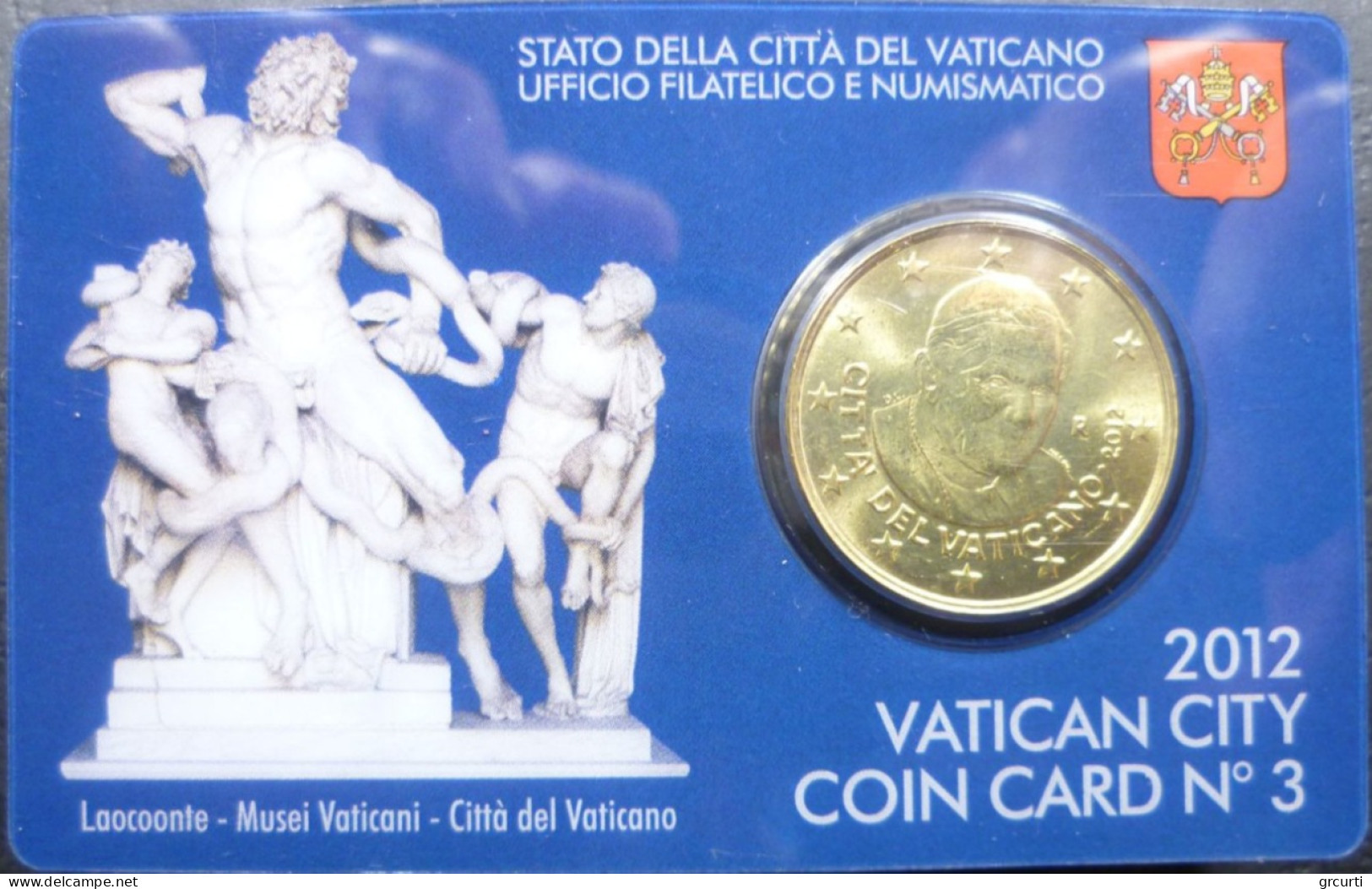 Vaticano - 50 Centesimi 2012 - Coincard N. 3 - KM# 387 - Vatican