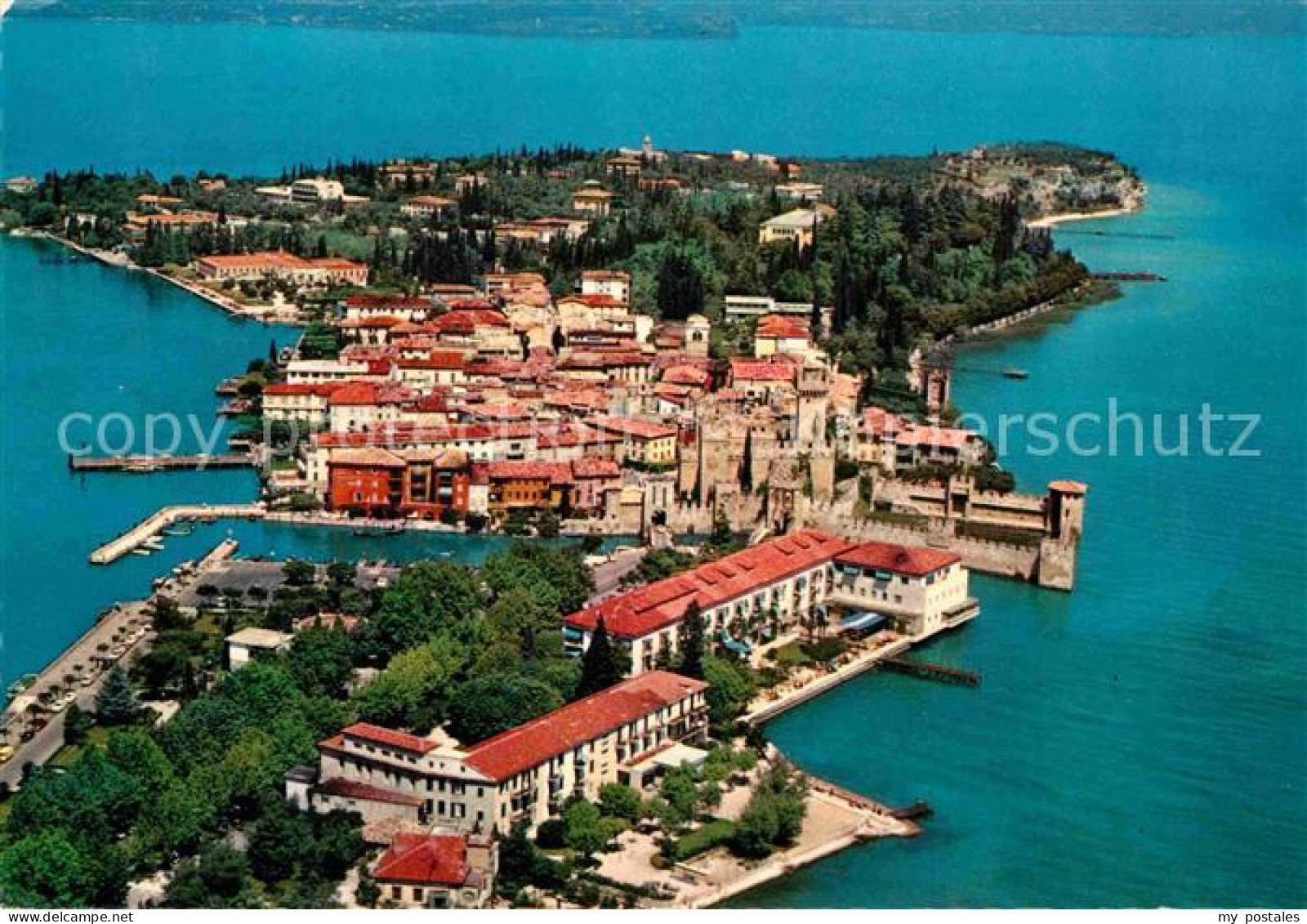 72781202 Sirmione Lago Di Garda Gardasee Fliegeraufnahme Sirmione Lago Di Garda - Other & Unclassified