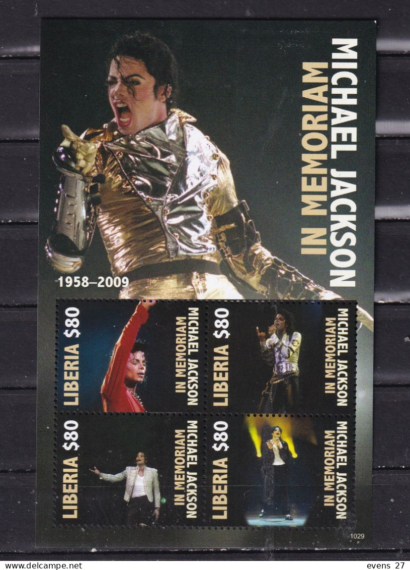 LIBERIA-MICHAEL JACKSON- BLOCK-MNH- - Liberia